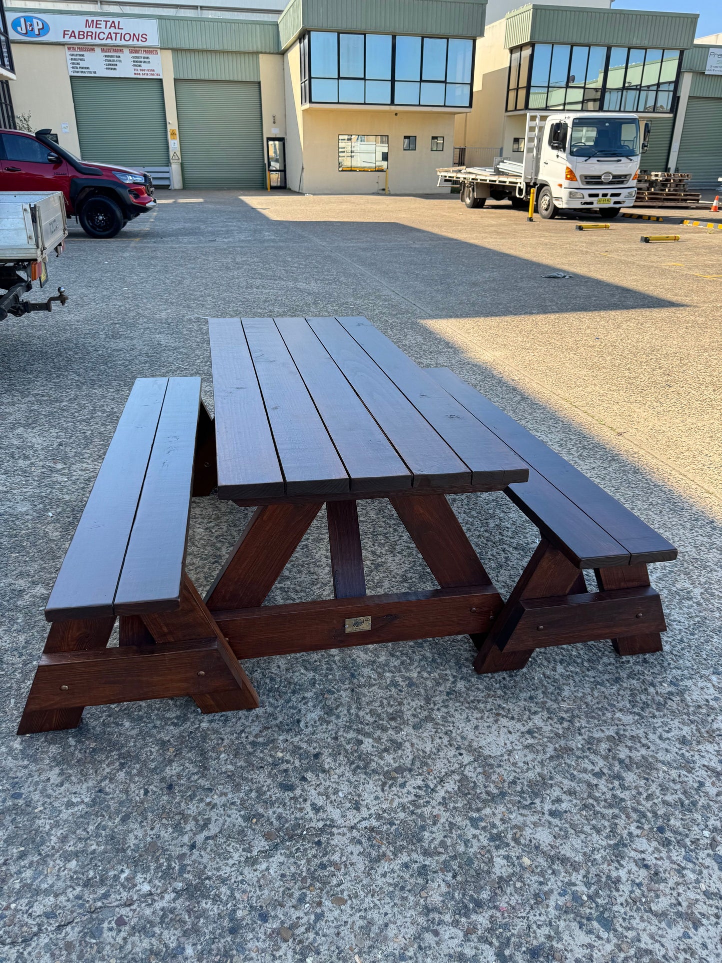 Heavy-Duty 3-Piece Outdoor Table Set