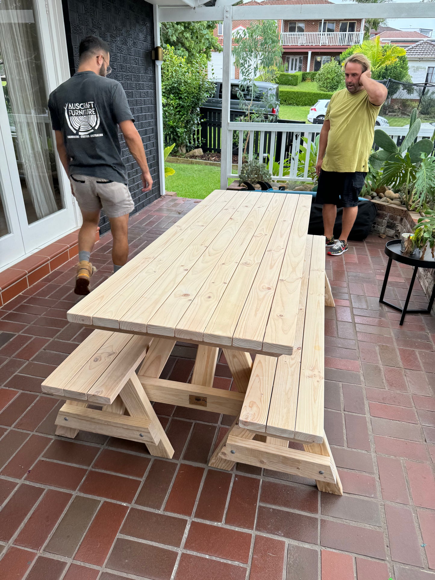 A-Frame 3-Piece Outdoor Dining Set