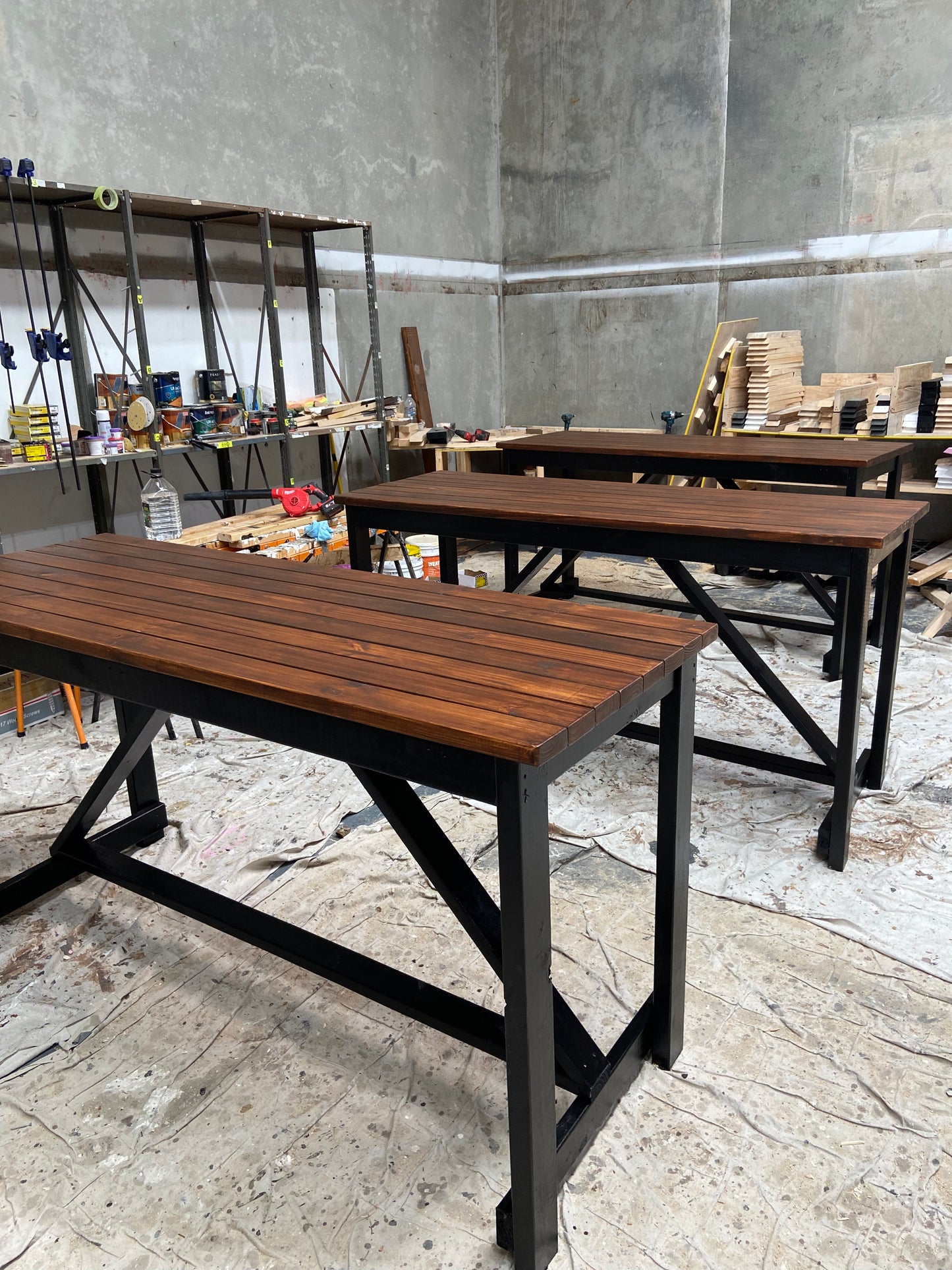 Solid Wood High Bar Tables