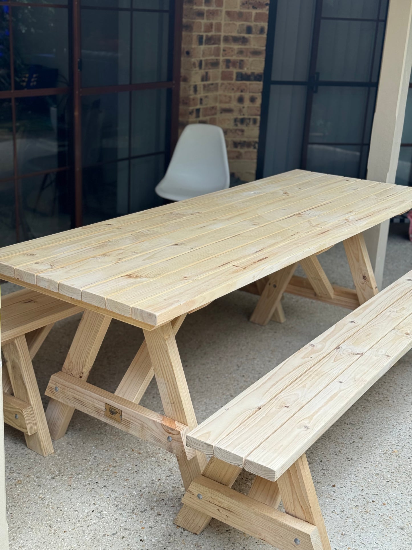 A-Frame Outdoor Dining Set