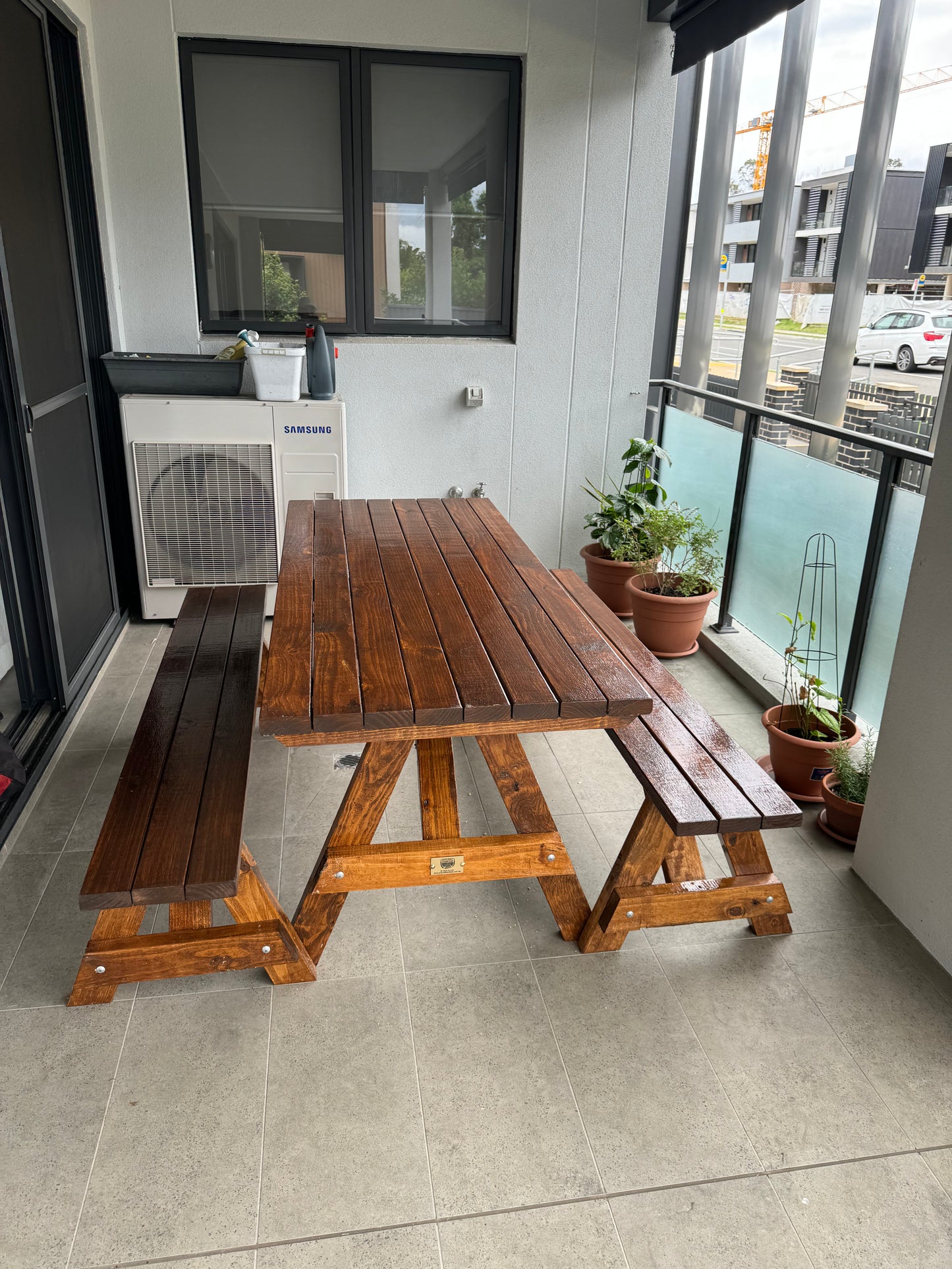 A-Frame Outdoor Dining Set