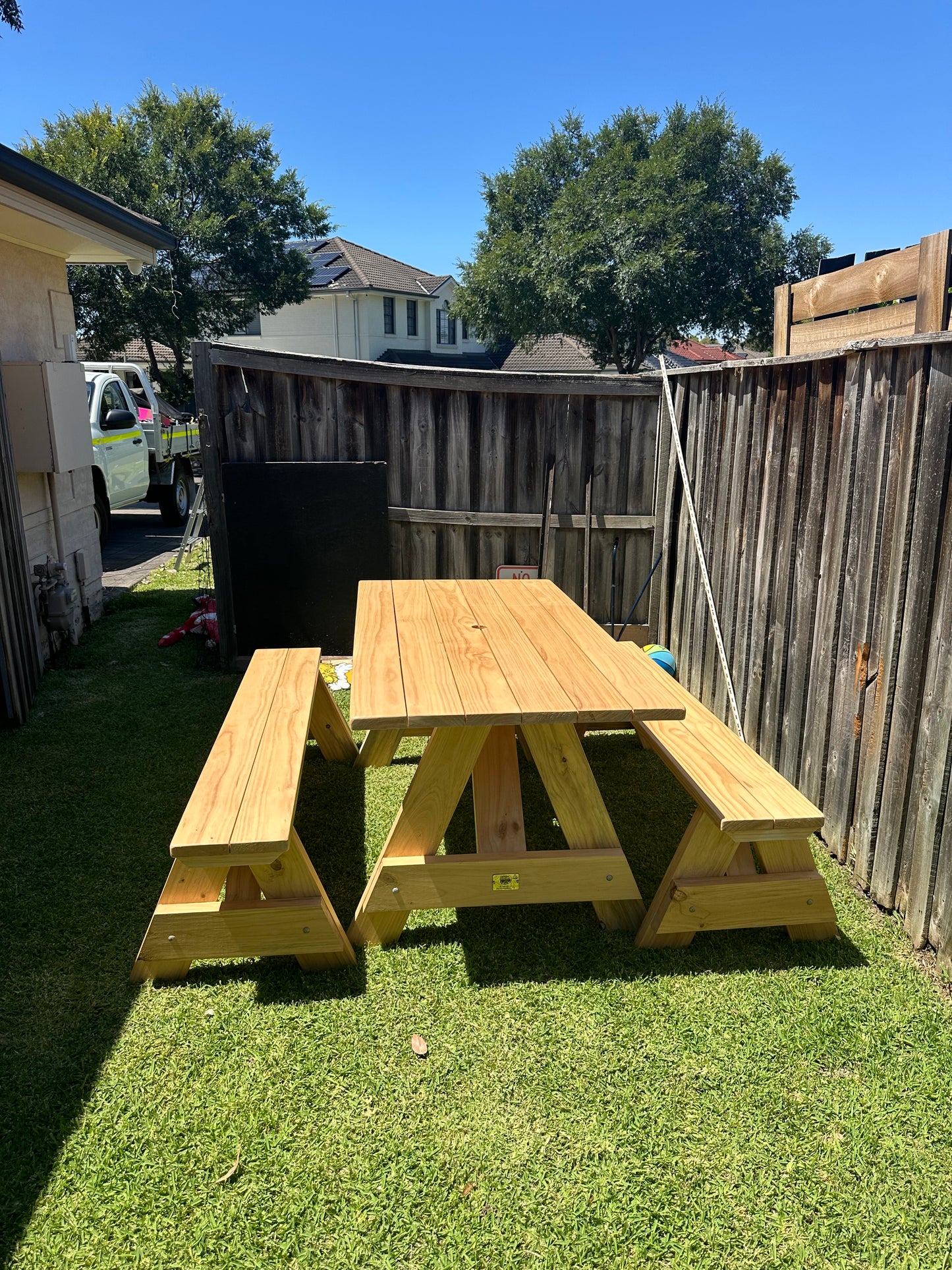 Raw heavy-duty 3-piece outdoor table set suitable for cafes, restaurants, parks, and high-traffic outdoor areas in Australia