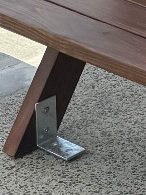 Premium outdoor picnic table with 2-leg ground bracket, durable and handcrafted for Australian conditions