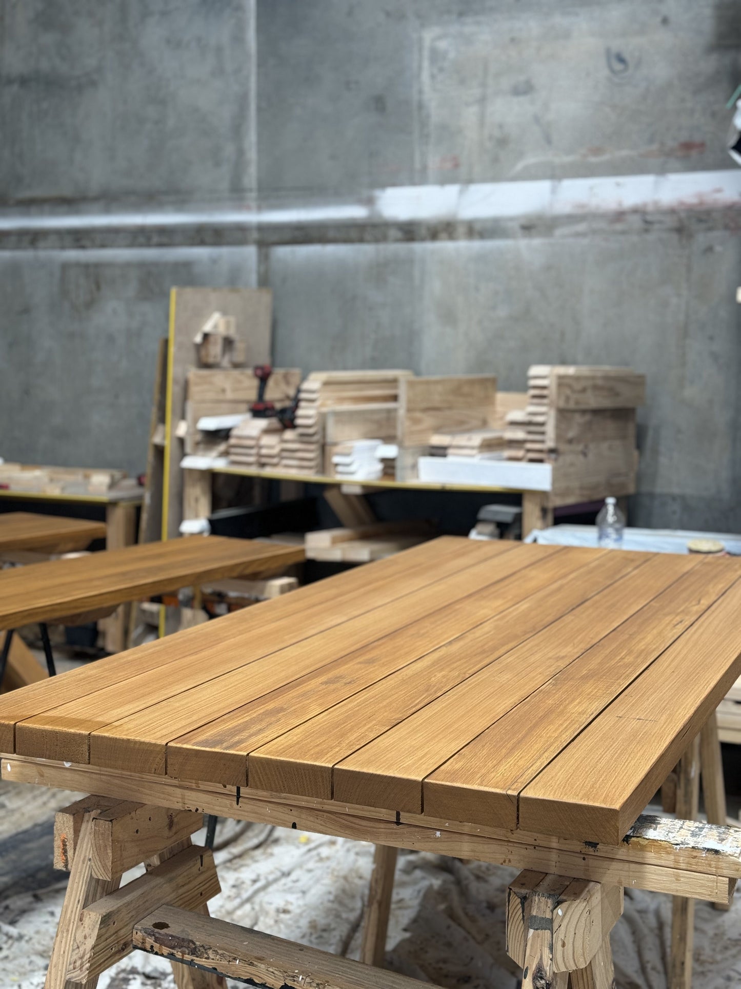 Premium Australian picnic table, handcrafted and durable, featuring an extra plank on the tabletop for added surface and long-lasting outdoor use.
