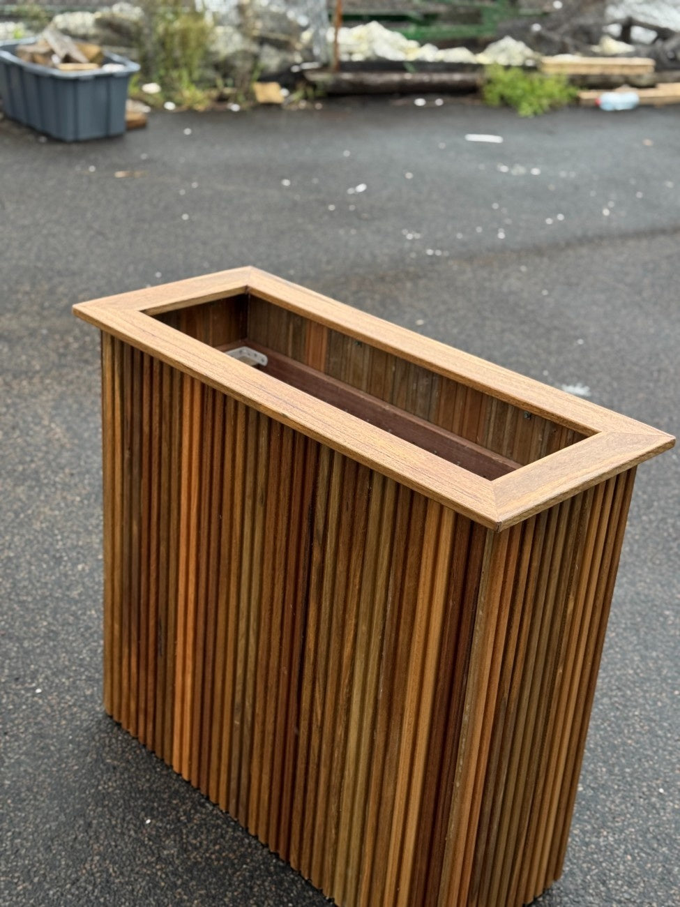 Premium handcrafted planter box made in Melbourne, durable and stylish, suitable for outdoor use in gardens, parks, cafes, and commercial spaces.
