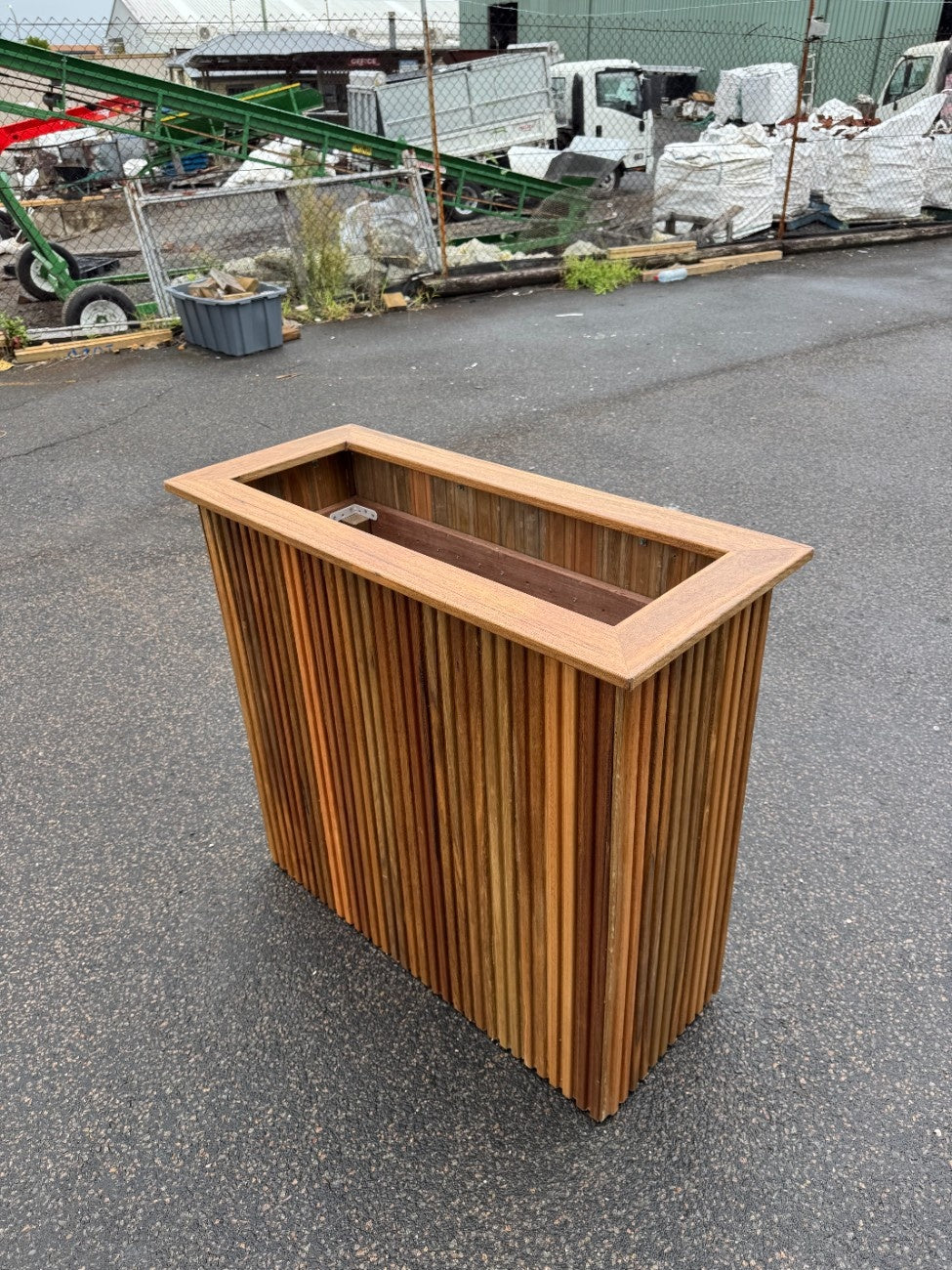 Premium handcrafted planter box made in NSW, durable and stylish, suitable for outdoor use in gardens, parks, cafes, and commercial spaces.
