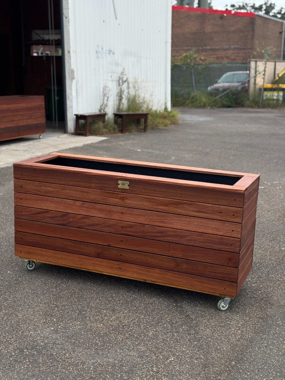Premium handcrafted outdoor planter box made in Australia, durable and stylish, suitable for gardens, parks, cafes, and commercial spaces for long-lasting use.
