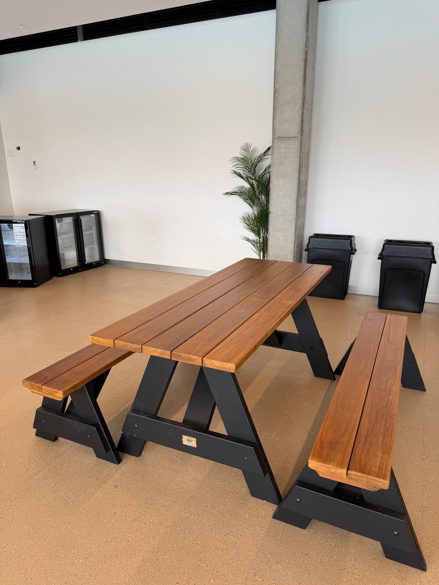 Premium Hardwood Outdoor Table Set (Separated Benches)