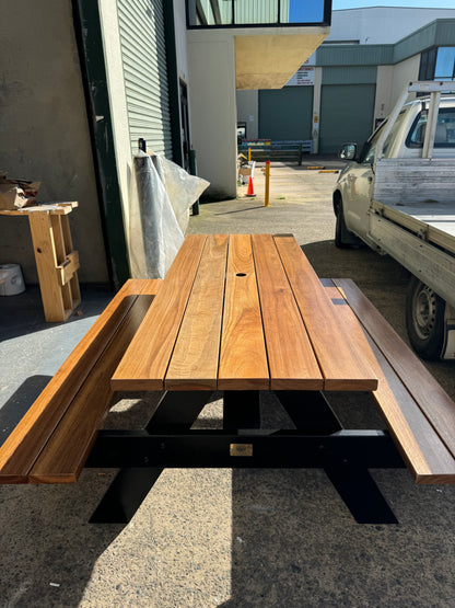 Sydney picnic table with free delivery and installation included, perfect for Australian homes, cafés and patio areas.